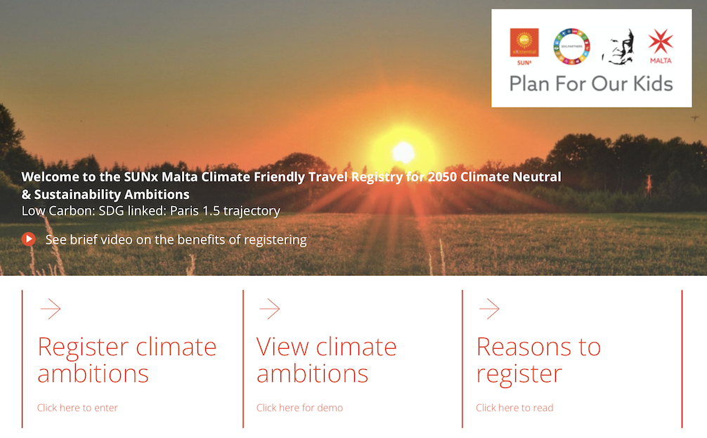 Climate friendly travel registy