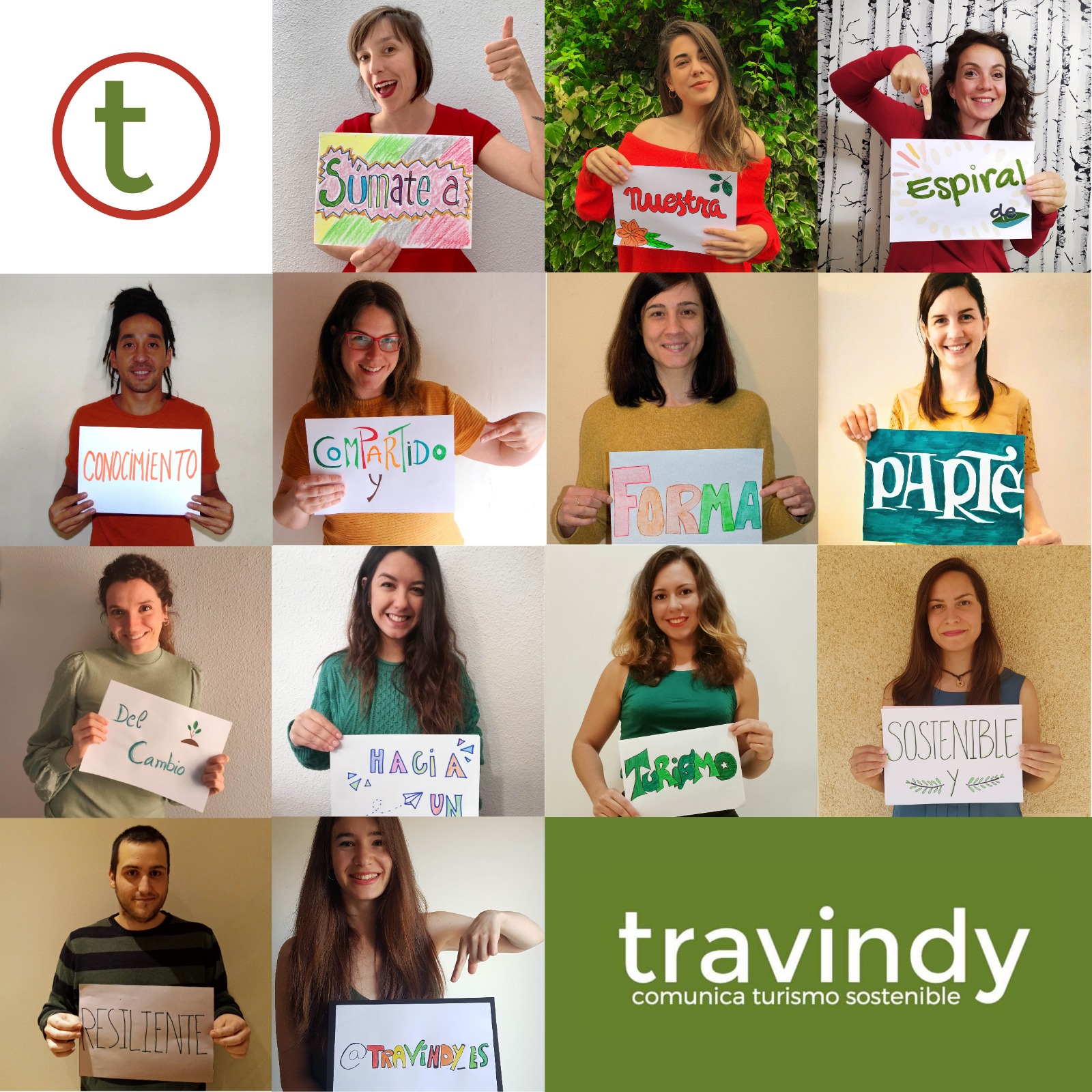 Equipo Travindy con frase. pagina quienes somosjpeg